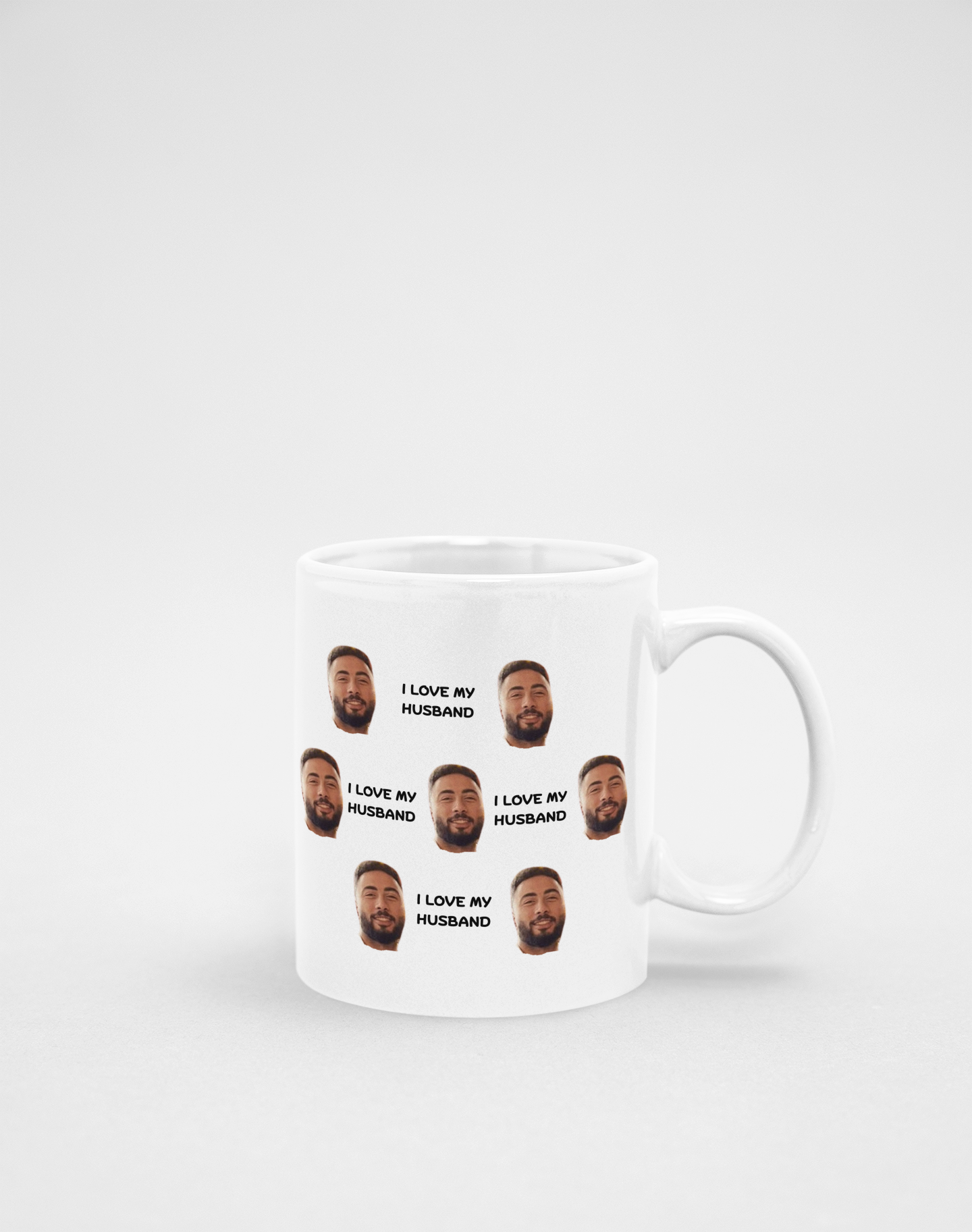 I Love My Husband/Wife Face mug