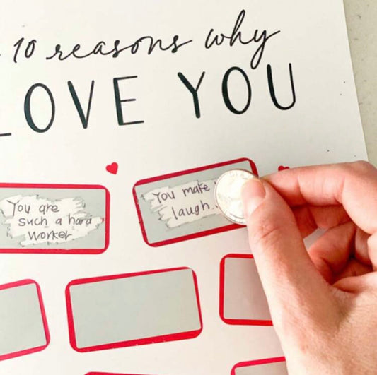 Reasons I Love You Scratch off