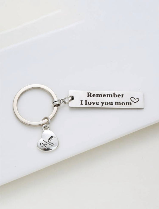 Love you mom keychain