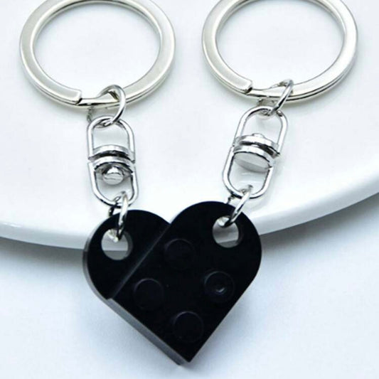 Lego couples keychain