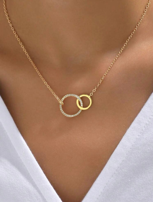 Mother and daughter necklace