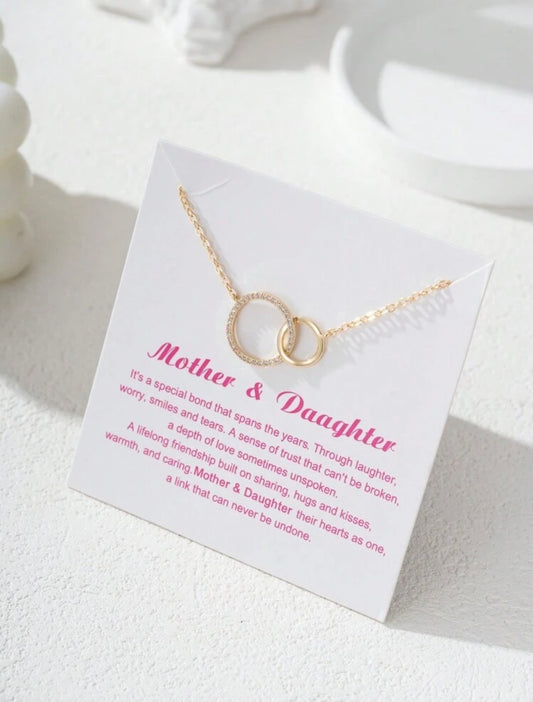 Mother and daughter necklace