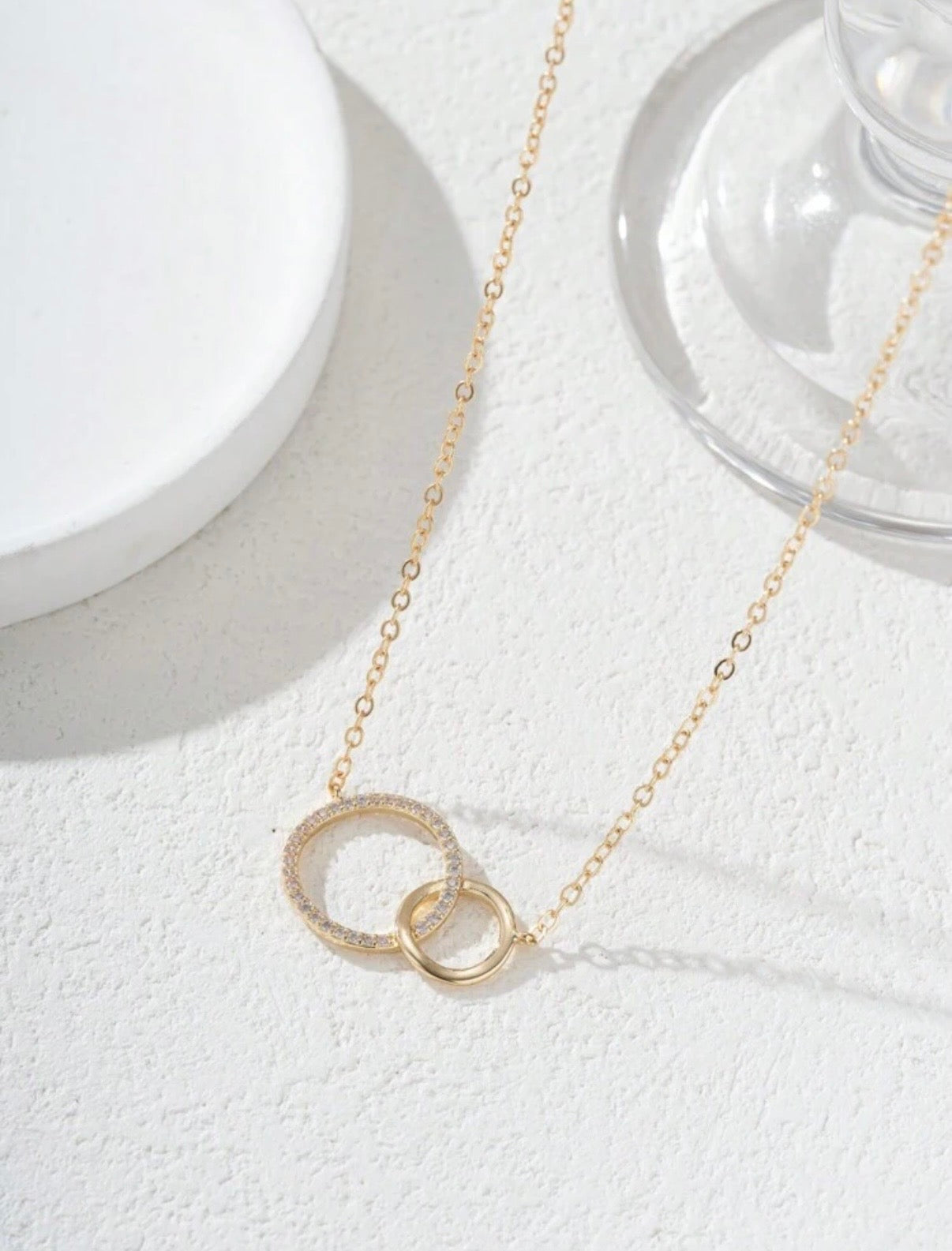 Mother and daughter necklace