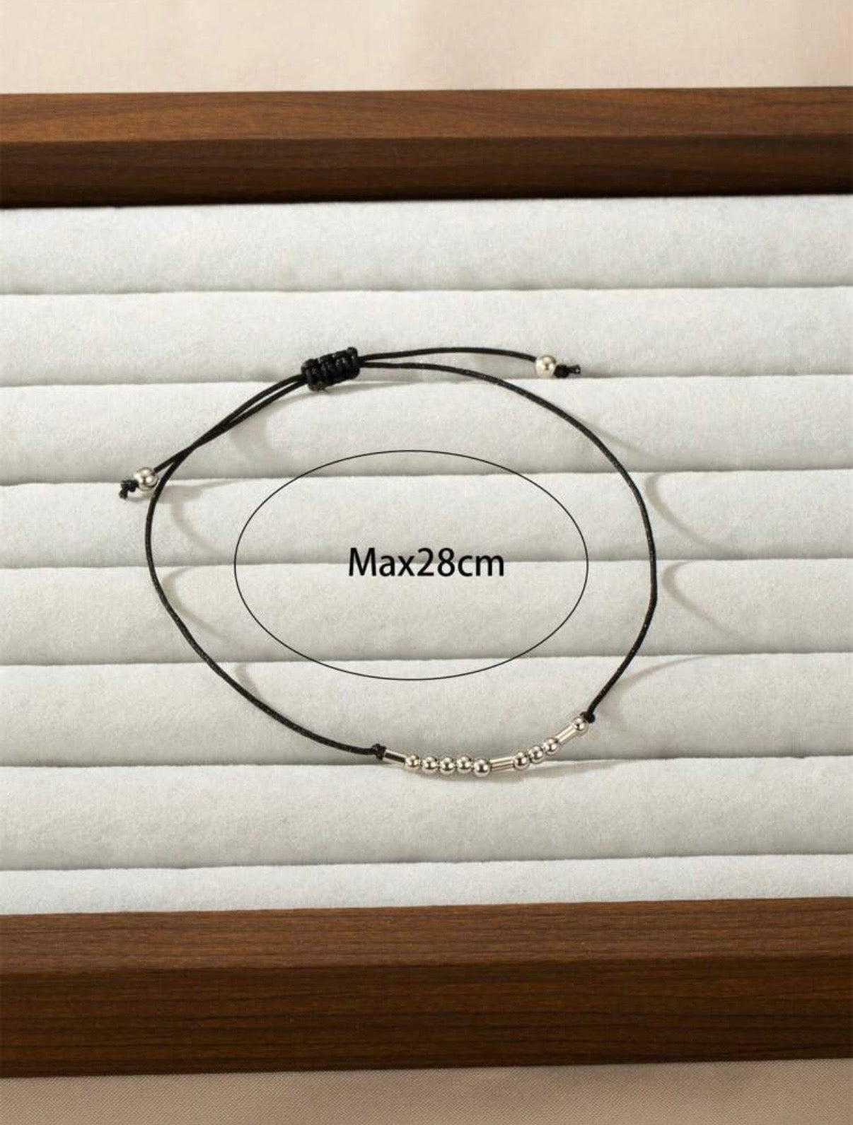 Morse code bracelet