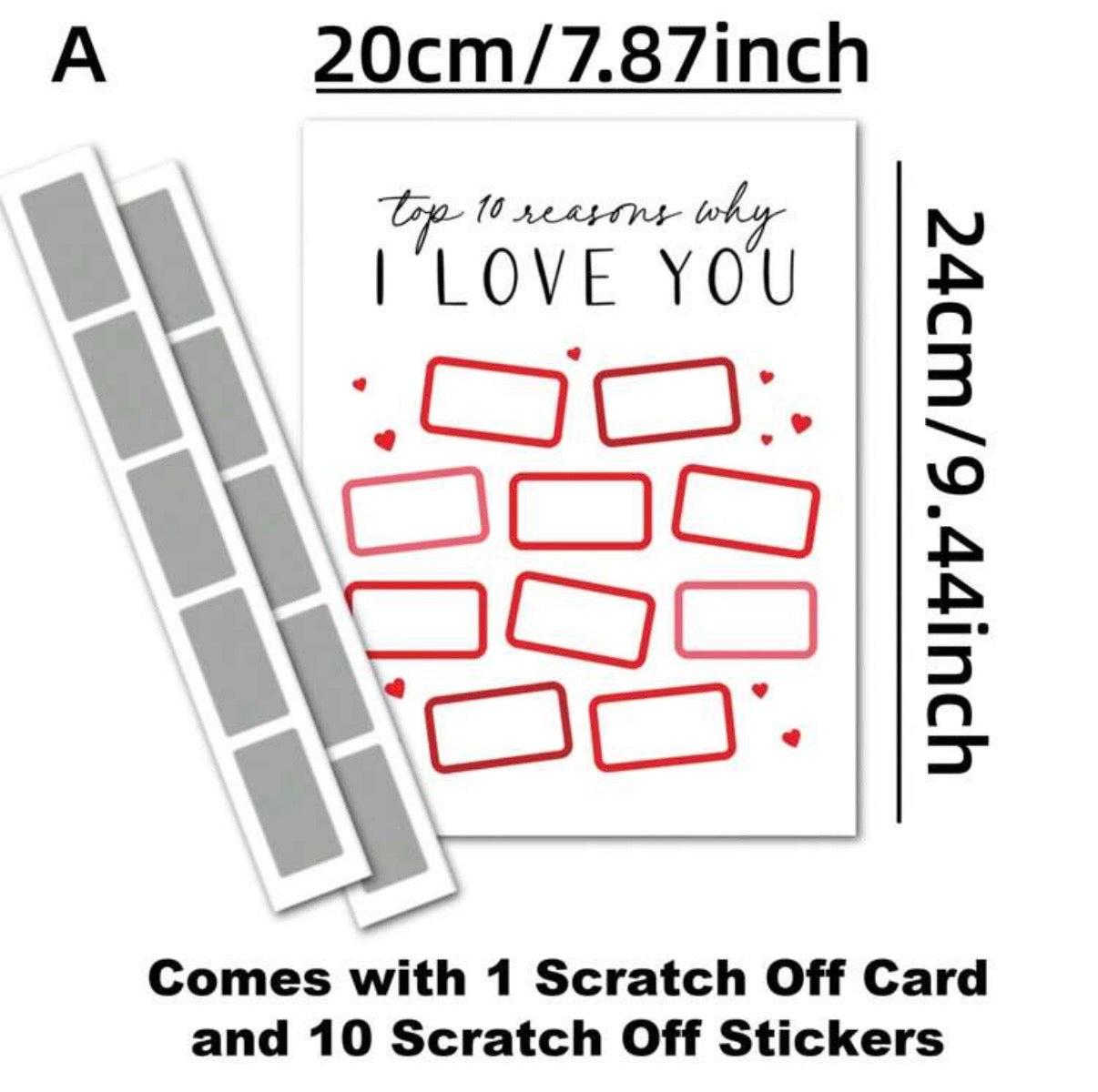 Reasons I Love You Scratch off