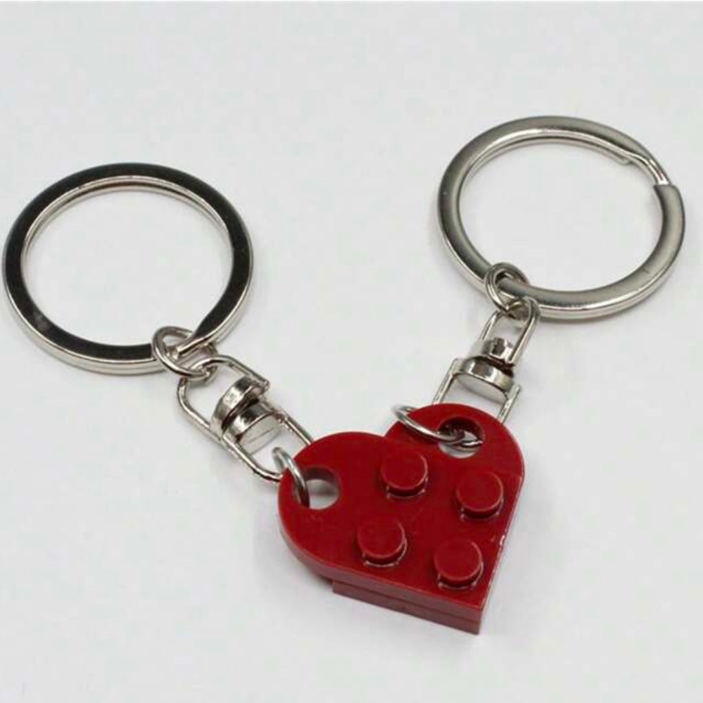 Lego couples keychain