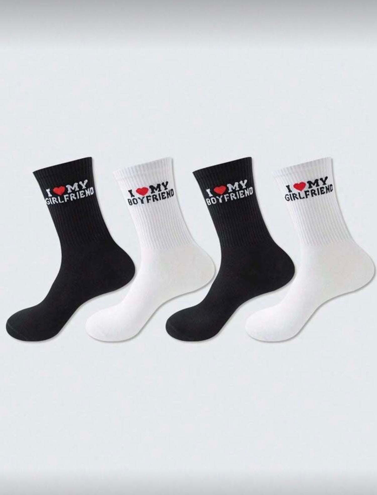 Couple’s love socks