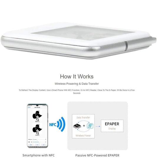 E-ink keychain