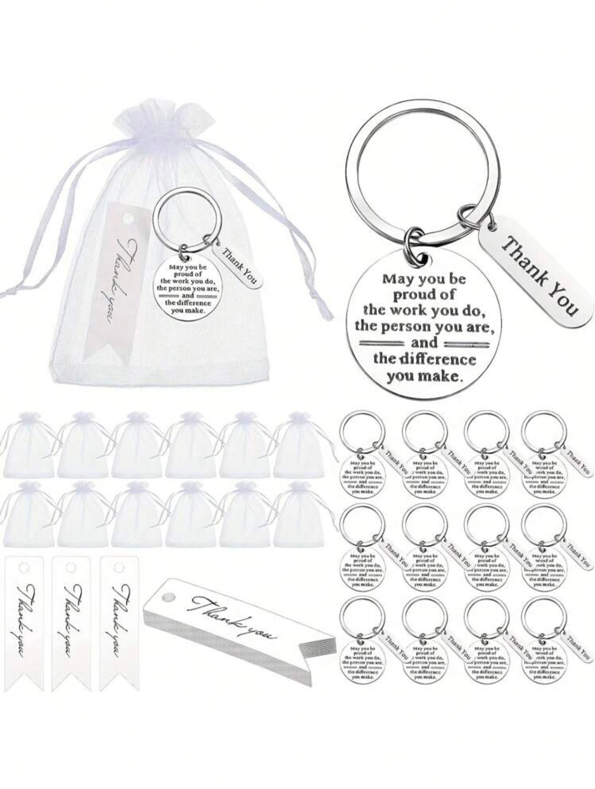 Thank you keychain