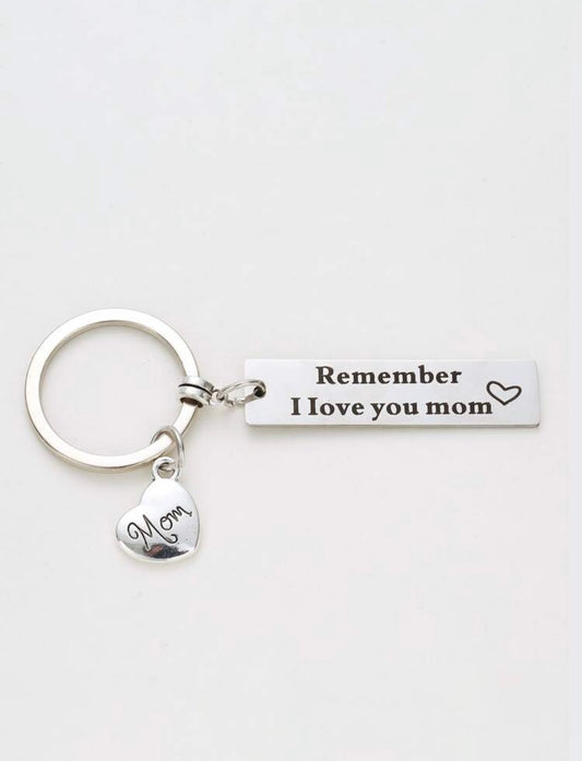 Love you mom keychain